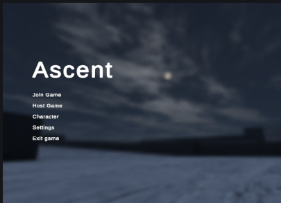 Ascent Home Screen